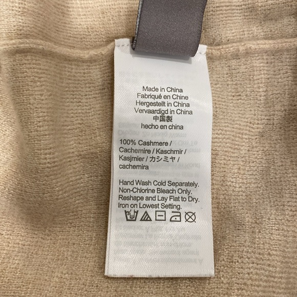 J.Crew 100% Cashmere Sweater Tank Vest Beige Medium soft - Picture 8 of 10